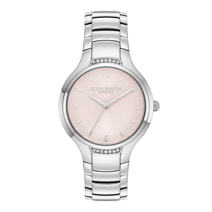 34mm Lea Light Blush and Silver Bracelet Watch Color Dial Watches Olivia Burton Women