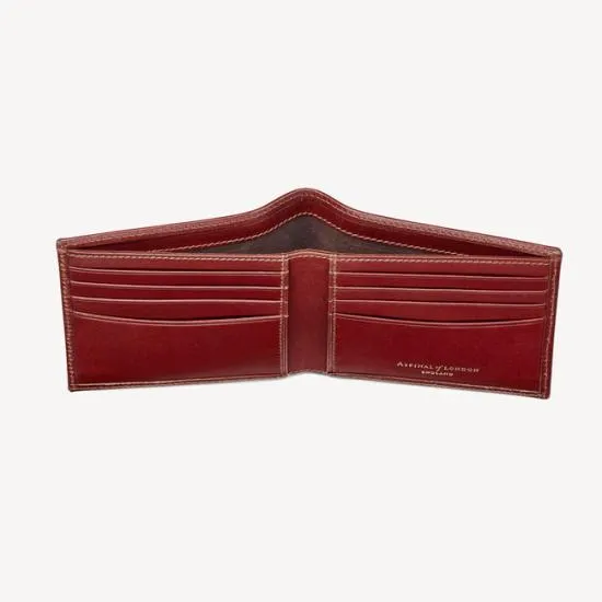 8 Card Billfold Wallet Smooth Cognac Men Aspinal Of London Billfold Wallets