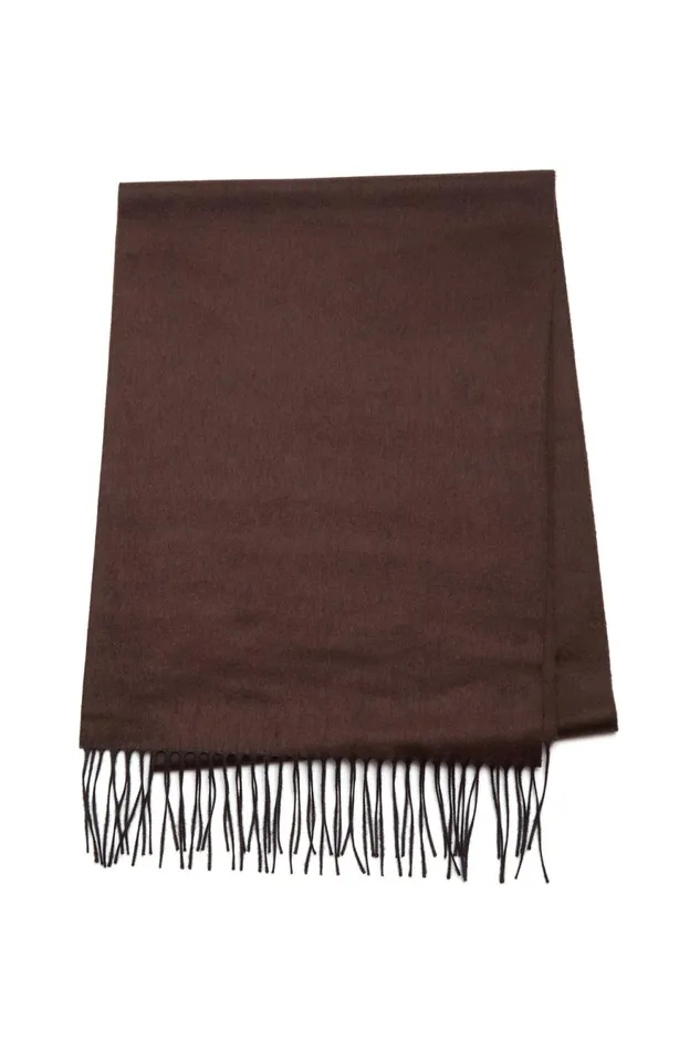 Accessories Men Gabriela Hearst Blaine Fringe Scarf In Chocolate Melange Silk Cashmere
