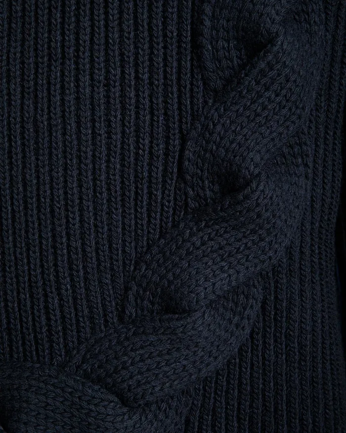 Adrien Brody Travel Collection Crewneck Sweater In Navy Blue Wool Men Bally Knitwear