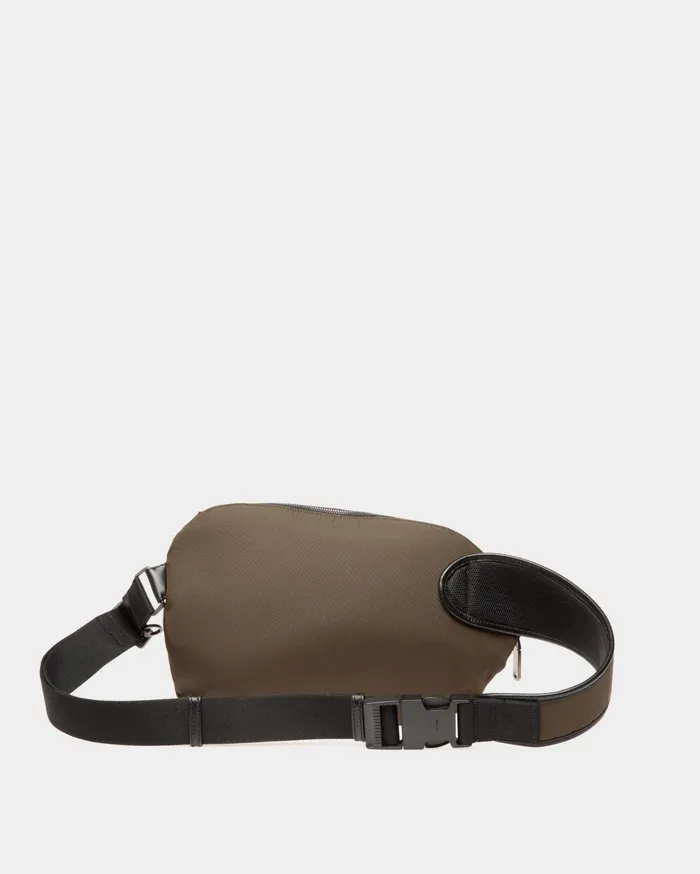 Adrien Brody Travel Collection Crossbody In Military Green Nylon Men Bally Messenger Bags