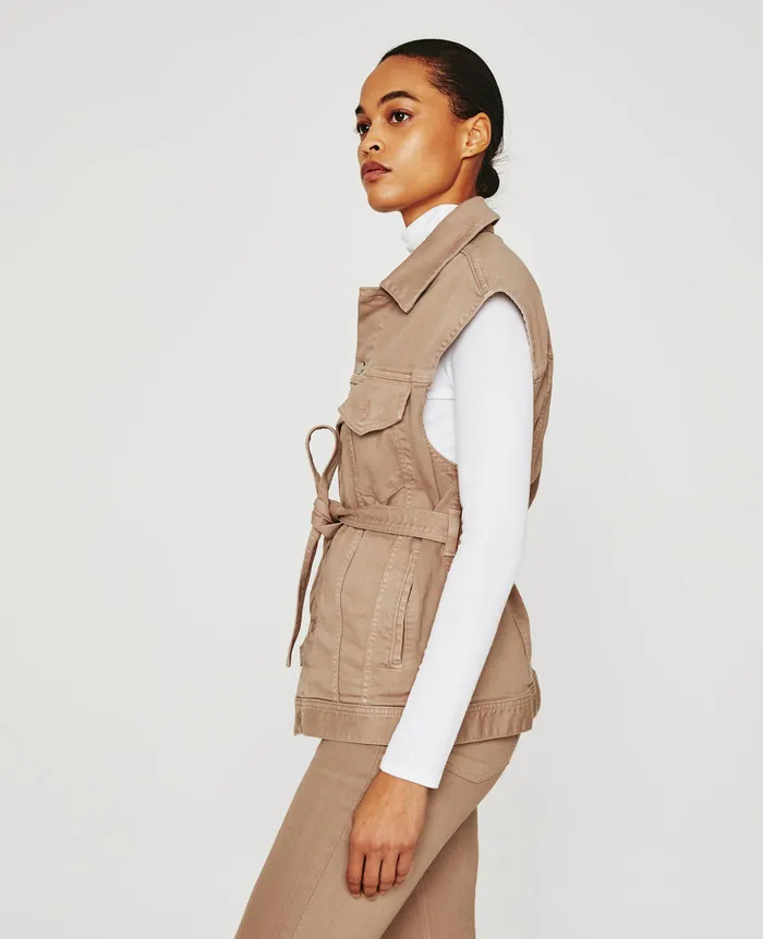 AG Jeans Jackets Women Kendrix Vest ALMOND BISCOTTI AG Jeans Jackets Women Kendrix Vest ALMOND BISCOTTI