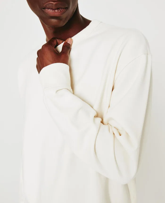 AG Jeans Sweatshirts Men Arc Crew WHITE CREAM
