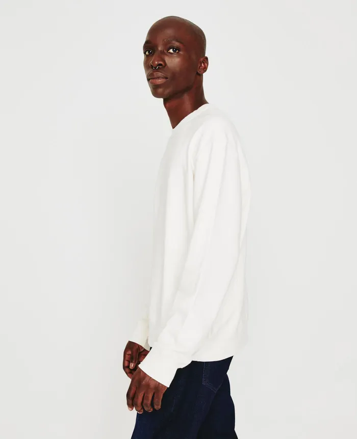 AG Jeans Sweatshirts Men Arc Crew WHITE CREAM