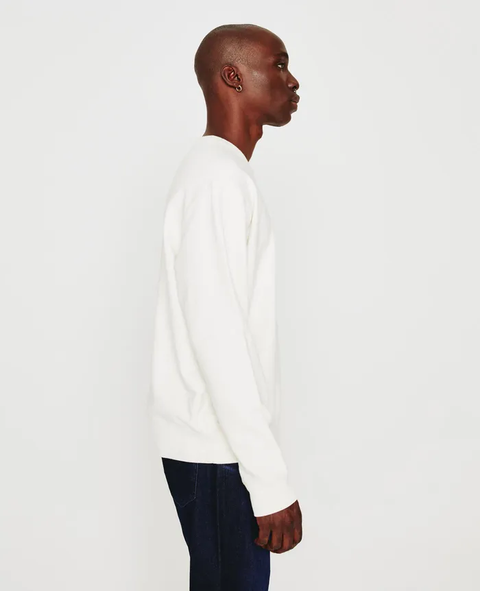 AG Jeans Sweatshirts Men Arc Crew WHITE CREAM