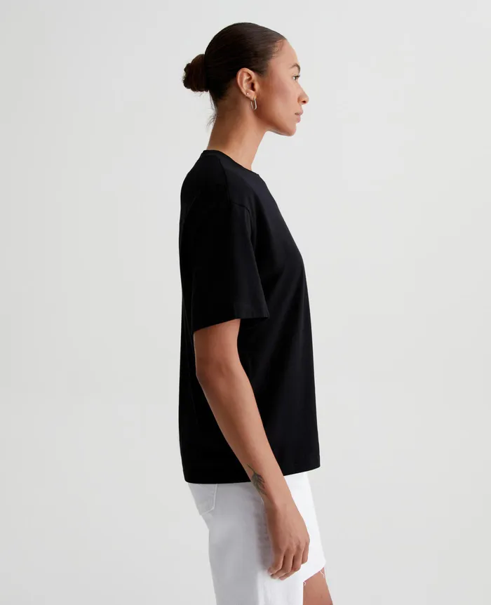 AG Jeans Tees and Tanks Women Karter ExBoyfriend TRUE BLACK AG Jeans Tees and Tanks Women Karter ExBoyfriend TRUE BLACK