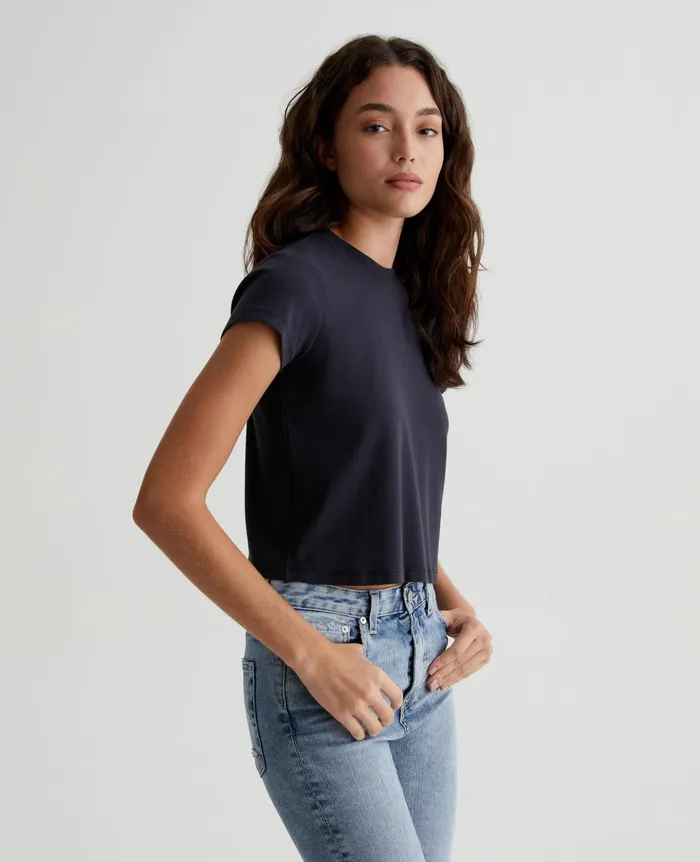 AG Jeans Tees and Tanks Women Sadie Crew EXBLACK AG Jeans Tees and Tanks Women Sadie Crew EXBLACK