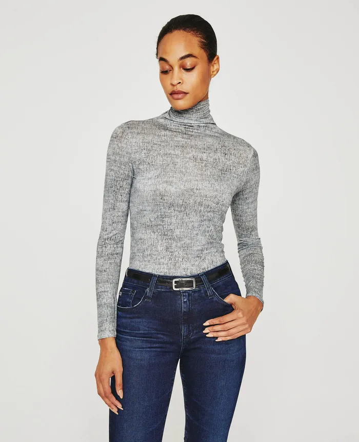 AG Jeans Tops and Shirts Women Chels Turtleneck IKAT WOOL HEATHER GREY MULTI AG Jeans Tops and Shirts Women Chels Turtleneck IKAT WOOL HEATHER GREY MULTI