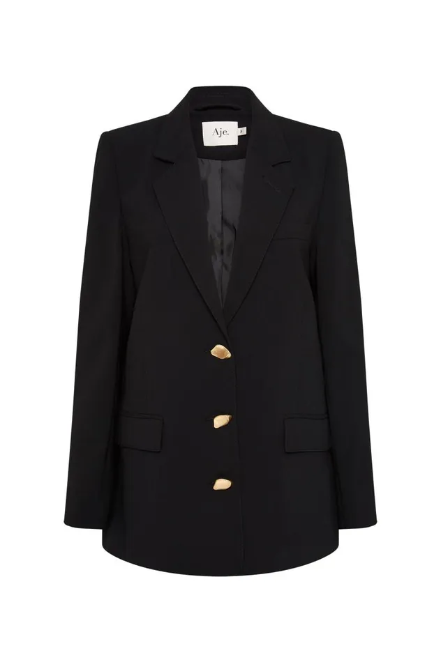 Aje Blazers Jackets and Coats Harlem Jacket Black 8211 Women Aje Blazers Jackets and Coats Harlem Jacket Black 8211 Women