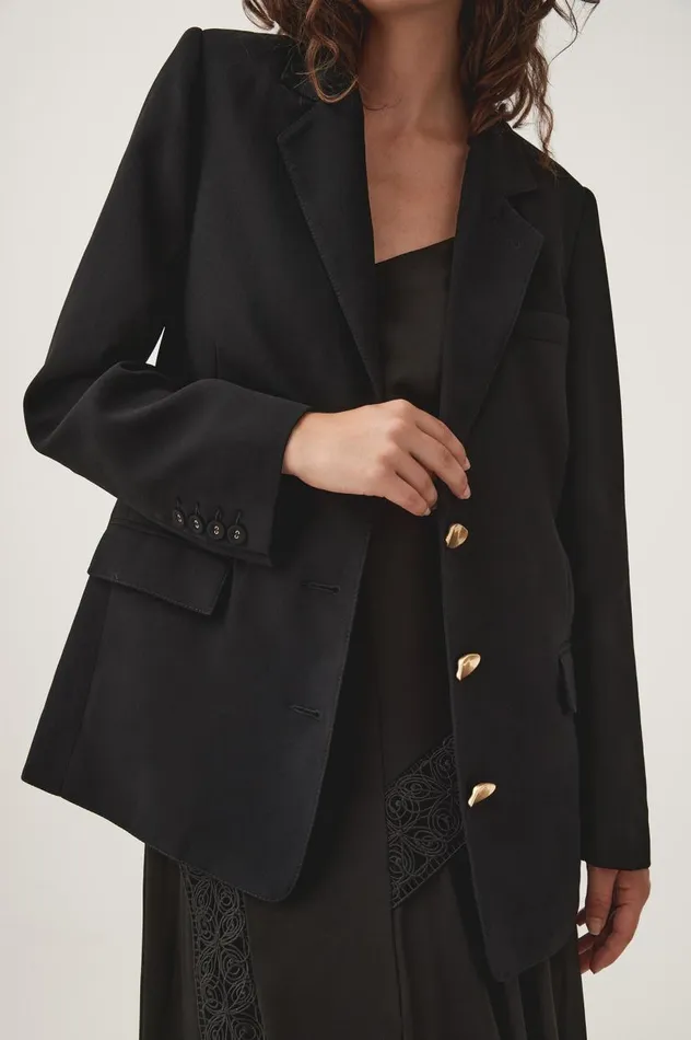 Aje Blazers Jackets and Coats Harlem Jacket Black 8211 Women Aje Blazers Jackets and Coats Harlem Jacket Black 8211 Women