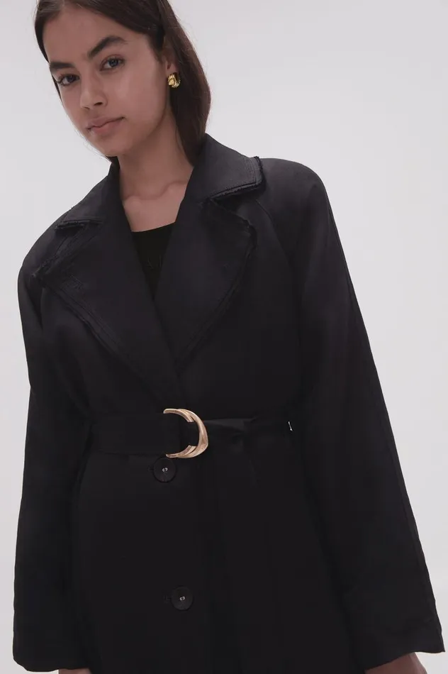 Aje Blazers Jackets and Coats Serene Belted Trench Coat Black 8211 Women Aje Blazers Jackets and Coats Serene Belted Trench Coat Black 8211 Women