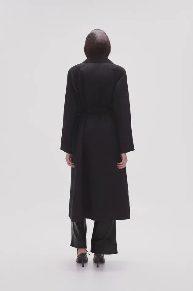 Aje Blazers Jackets and Coats Serene Belted Trench Coat Black 8211 Women Aje Blazers Jackets and Coats Serene Belted Trench Coat Black 8211 Women