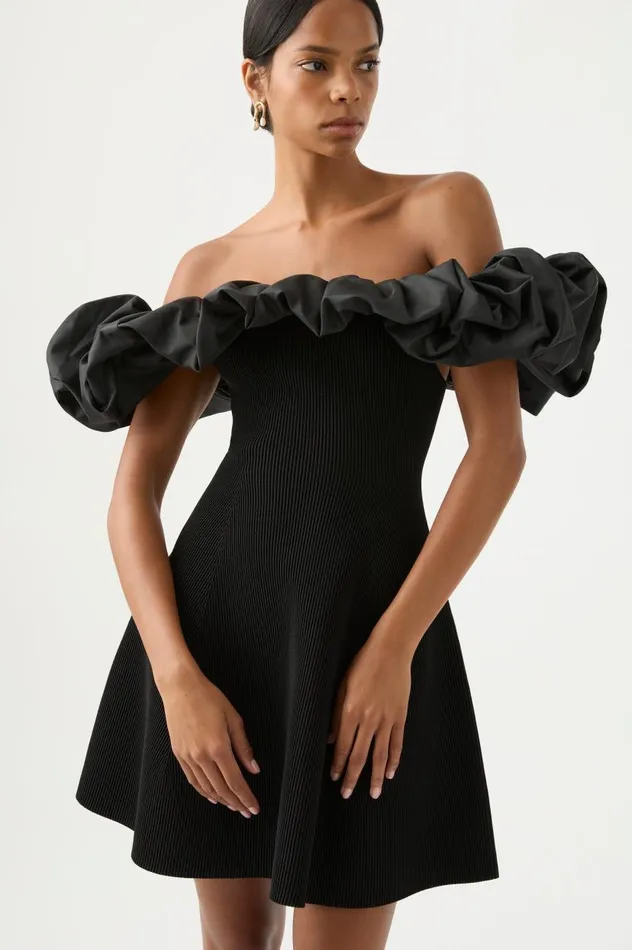 Aje Dresses Eldora Mini Dress Black 8211 Women Aje Dresses Eldora Mini Dress Black 8211 Women