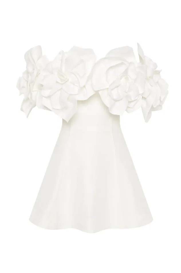 Aje Dresses Etta Mini Dress Ivory 8211 Women Aje Dresses Etta Mini Dress Ivory 8211 Women