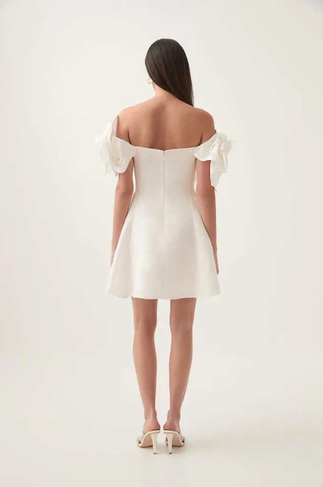Aje Dresses Etta Mini Dress Ivory 8211 Women Aje Dresses Etta Mini Dress Ivory 8211 Women