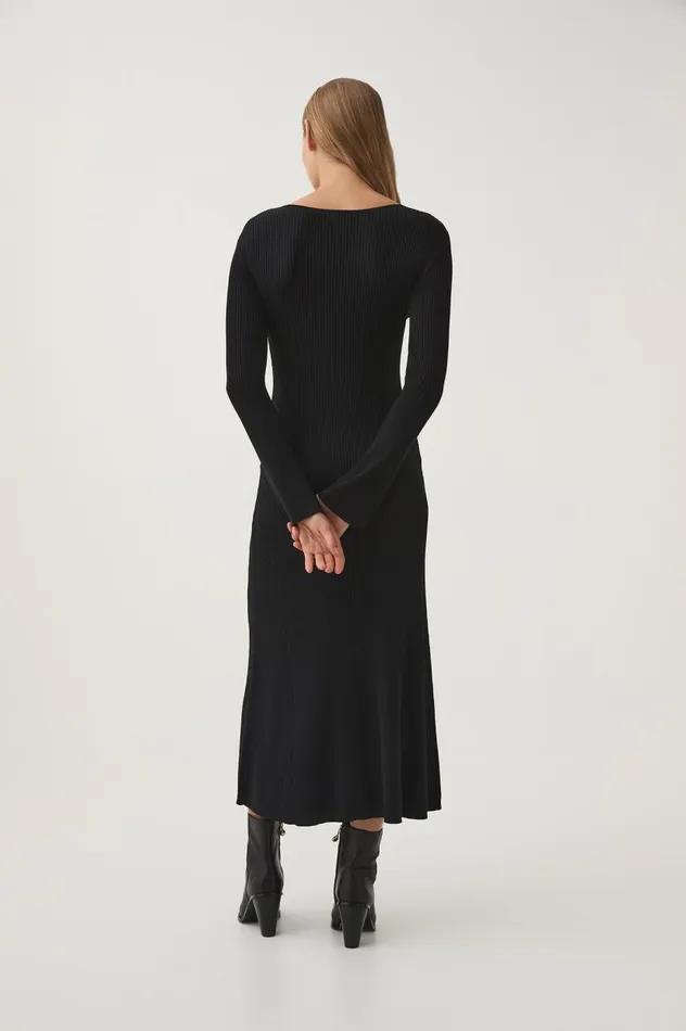 Aje Dresses Zeitgeist Knit Midi Dress Black 8211 Women Aje Dresses Zeitgeist Knit Midi Dress Black 8211 Women