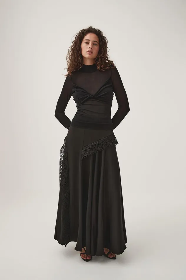 Aje Tops Alchemy Twist Crop Knit Top Black 8211 Women Aje Tops Alchemy Twist Crop Knit Top Black 8211 Women