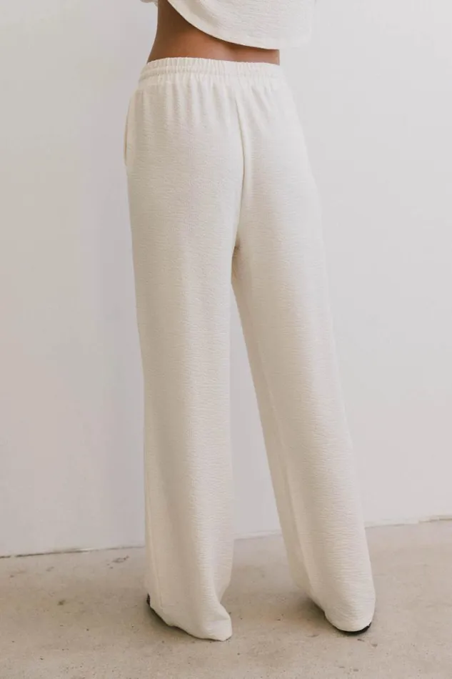 All Bottoms Women Bohme Etta Wide Leg Pants In Beige Beige