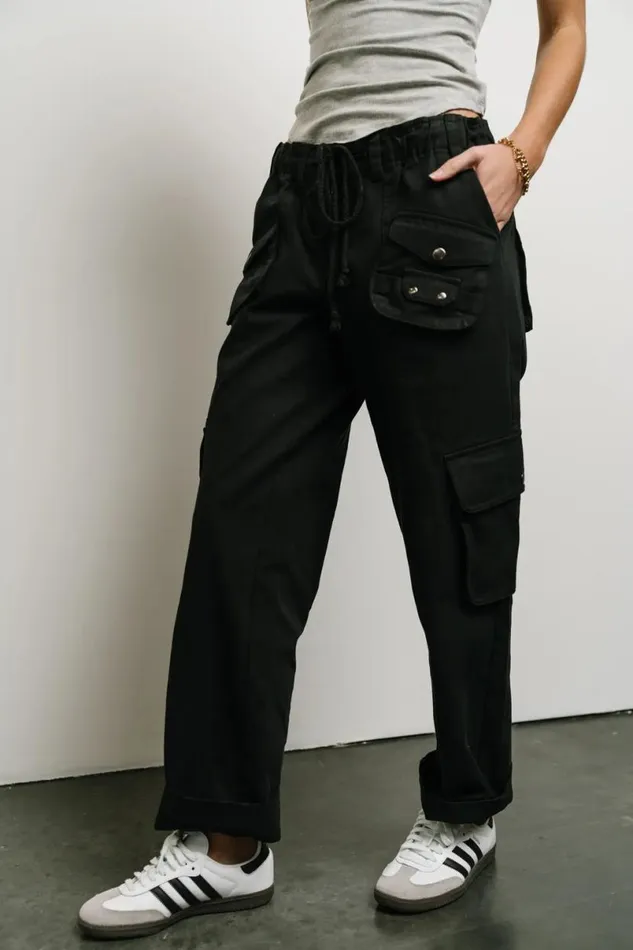 All Bottoms Women Bohme Hailey Cargo Pants In Black 8211 FINAL SALE Black