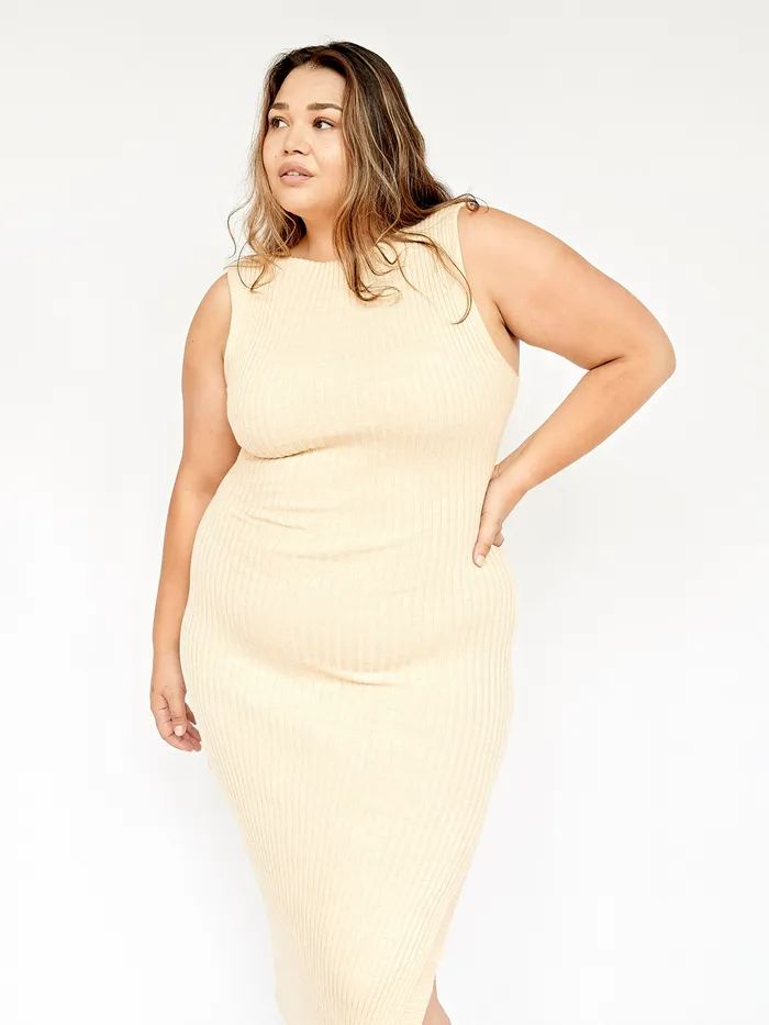 Anna Quan 8211 Drew Dress in Wheat Women Dresses The UNDONE