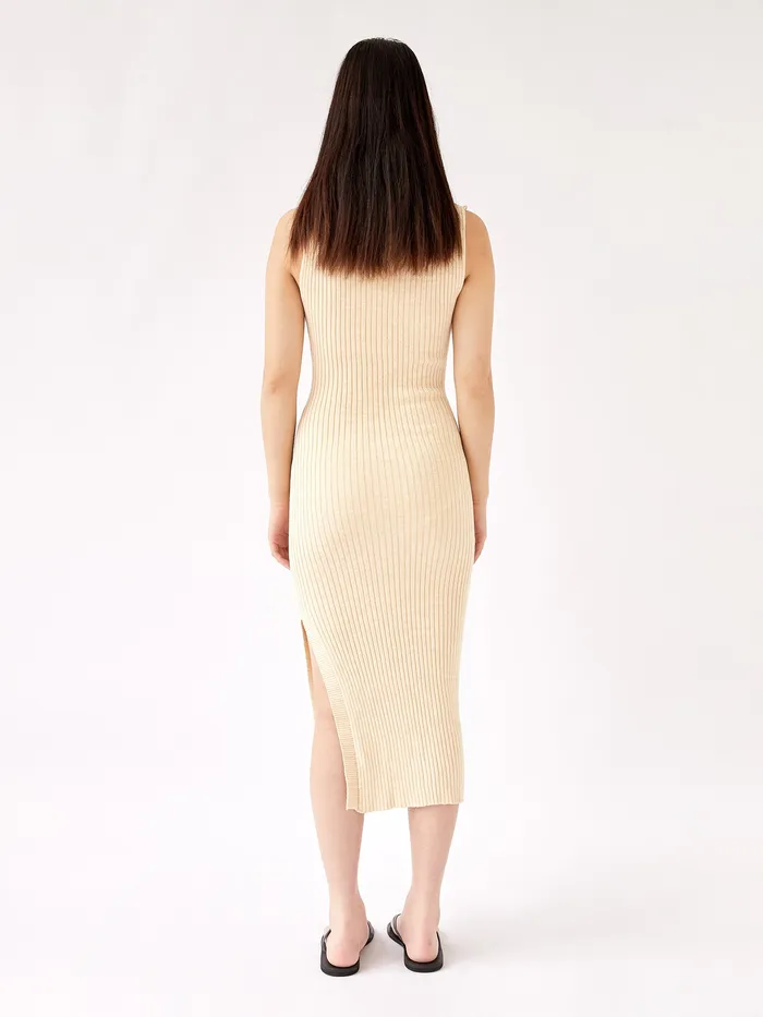 Anna Quan 8211 Drew Dress in Wheat Women Dresses The UNDONE