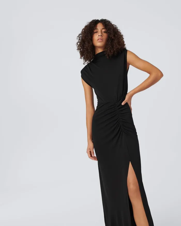 Apollo Dress Black Women DVF Dresses