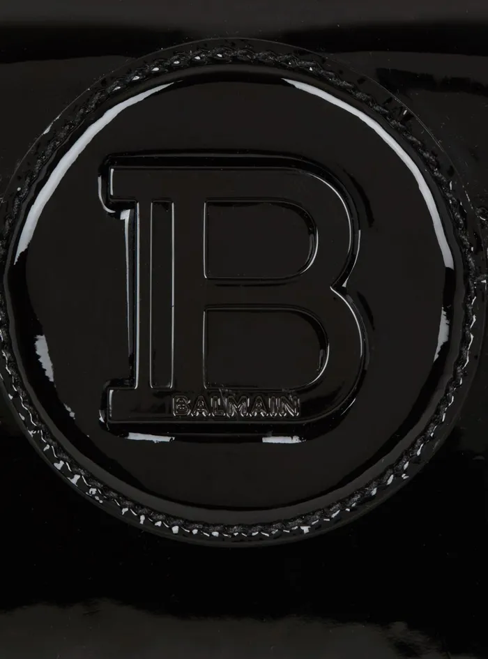BBuzz Dynasty Bag In Patent Leather Black Women Balmain Handbags