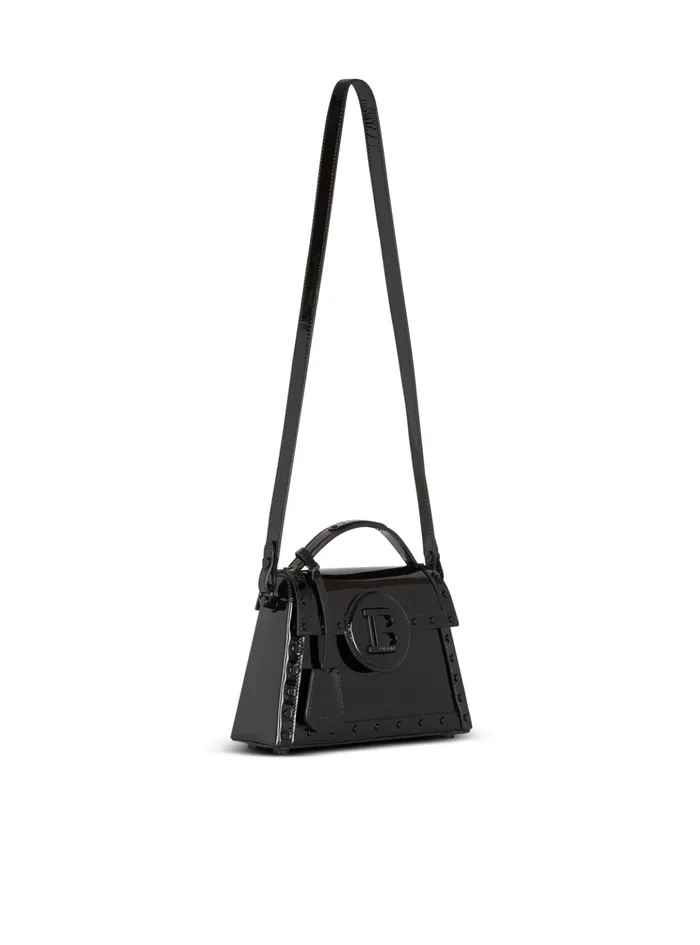 BBuzz Dynasty Bag In Patent Leather Black Women Balmain Handbags