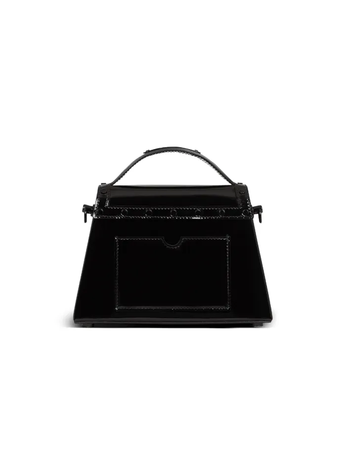 BBuzz Dynasty Bag In Patent Leather Black Women Balmain Handbags