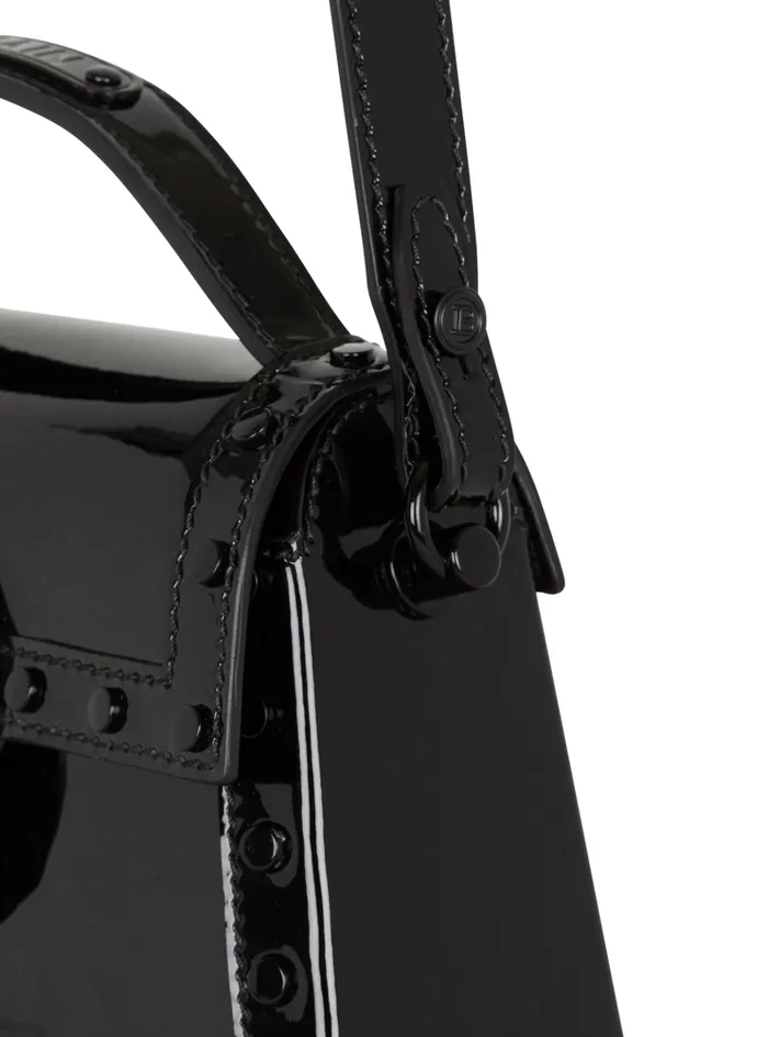 BBuzz Dynasty Bag In Patent Leather Black Women Balmain Handbags