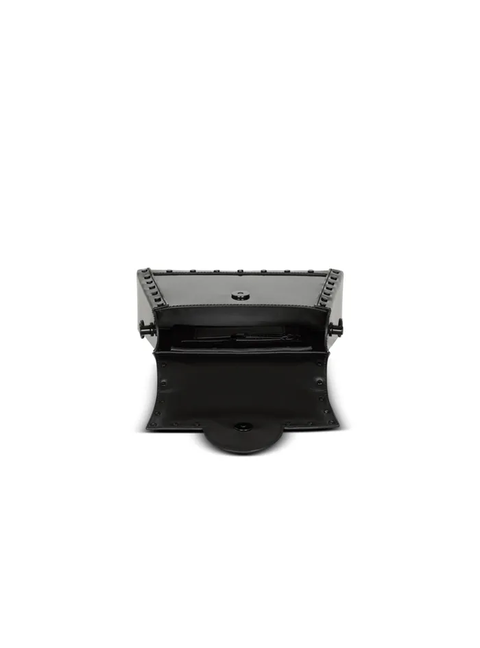 BBuzz Dynasty Bag In Patent Leather Black Women Balmain Handbags