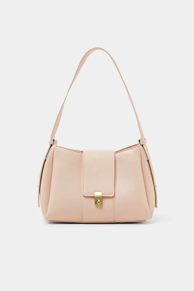 Bags Women Esprit Turn Lock Shoulder Bag Pink