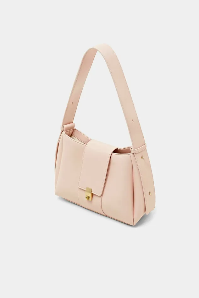 Bags Women Esprit Turn Lock Shoulder Bag Pink