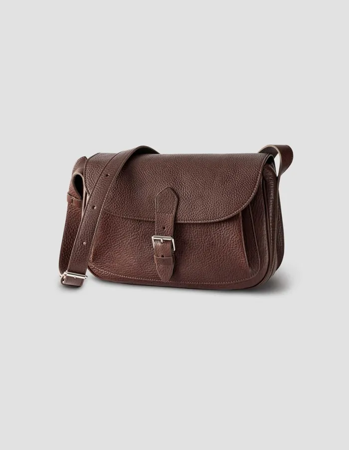 Bags Women Margaret Howell Pleat Pocket Satchel Brown