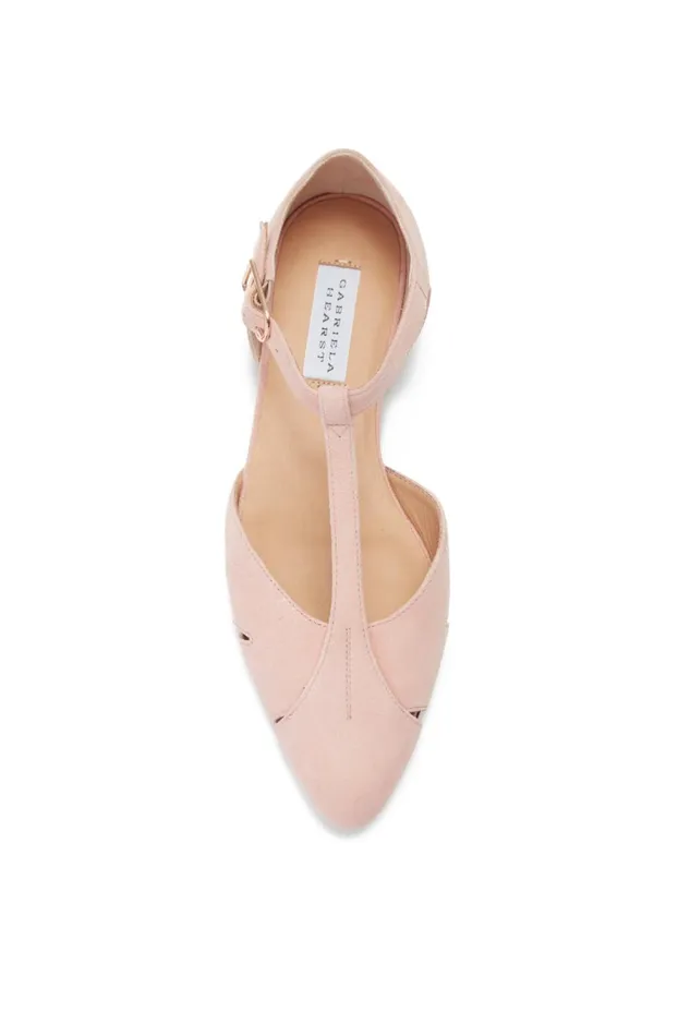 Ballet Flats Women Gabriela Hearst Harlow Ballerina Flat Shoe In Blush Suede Ballet Flats Women Gabriela Hearst Harlow Ballerina Flat Shoe In Blush Suede