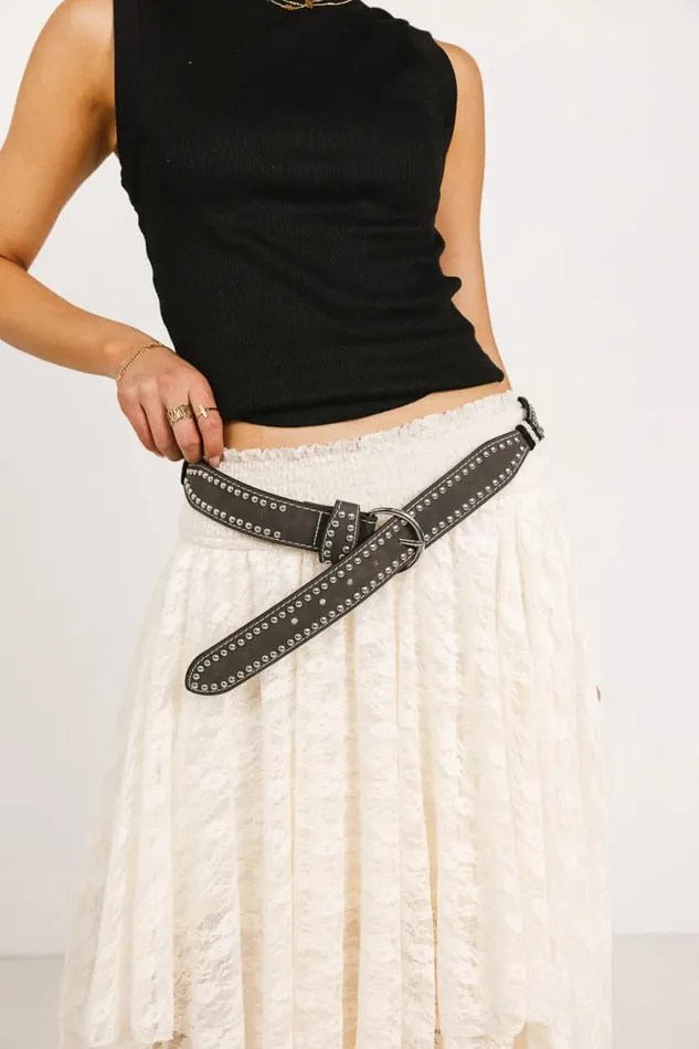 Belts Women Bohme Westie Studded Belt In Black Black