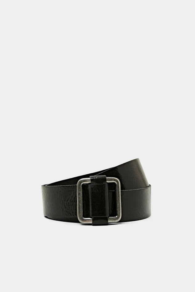 Belts Women Esprit Leather Belt Black