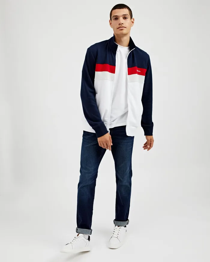 Ben Sherman Jackets Colorblock ZipThrough Track Jacket 8211 Navy Blazer 8211 Men