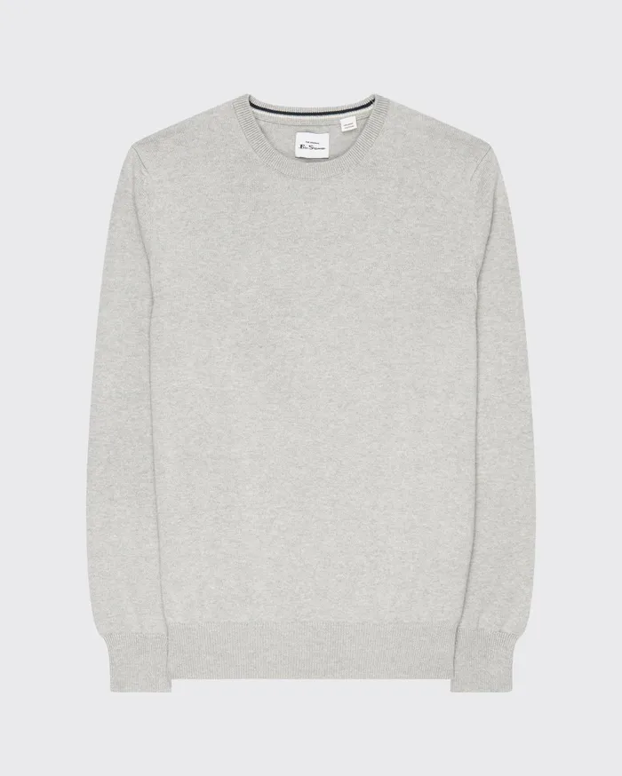 Ben Sherman Knitwear Signature Knit Crewneck Sweater 8211 Steel 8211 Men