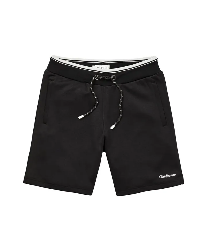 Ben Sherman Loungewear Drawcord Stripe Track Short 8211 Black 8211 Men