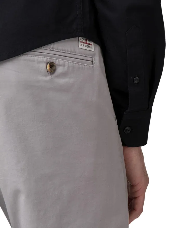 Ben Sherman Pants and Chinos Skinny Stretch Chino Pant 8211 Light Ash 8211 Men
