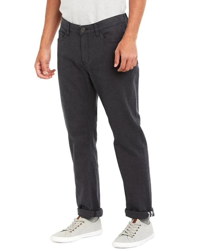 Ben Sherman Pants and Chinos Slim Straight 5 Pocket Pant 8211 Odyssey Grey 8211 Men