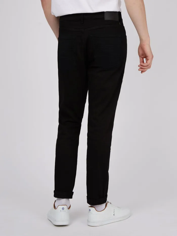 Ben Sherman Pants and Chinos StraightLeg Jeans 8211 Black Denim 8211 Men