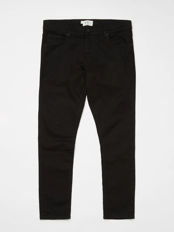 Ben Sherman Pants and Chinos StraightLeg Jeans 8211 Black Denim 8211 Men