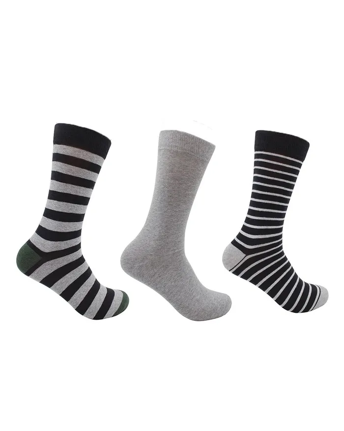Ben Sherman Socks Men039s 3Pack Novelty Dress Socks 8211 Grey Multi 8211 Men