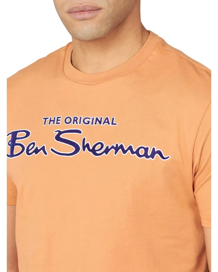 Ben Sherman TShirts Signature Flock Graphic Tee 8211 Anise 8211 Men