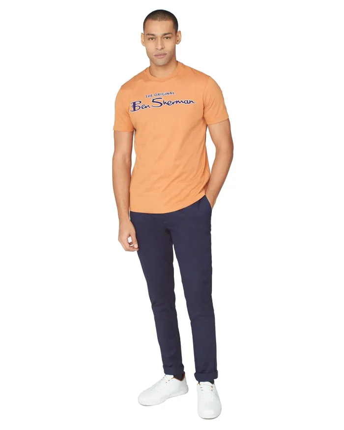 Ben Sherman TShirts Signature Flock Graphic Tee 8211 Anise 8211 Men