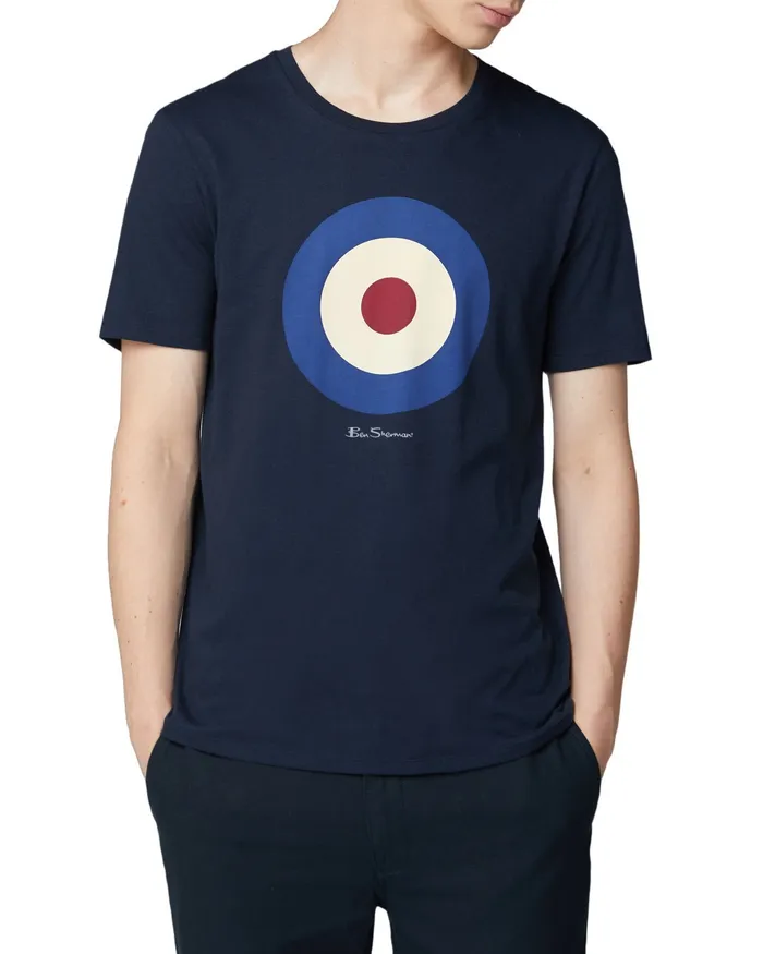 Ben Sherman TShirts Signature Target Tee 8211 Dark Navy 8211 Men