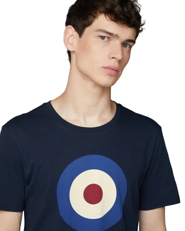 Ben Sherman TShirts Signature Target Tee 8211 Dark Navy 8211 Men