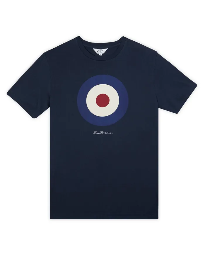 Ben Sherman TShirts Signature Target Tee 8211 Dark Navy 8211 Men